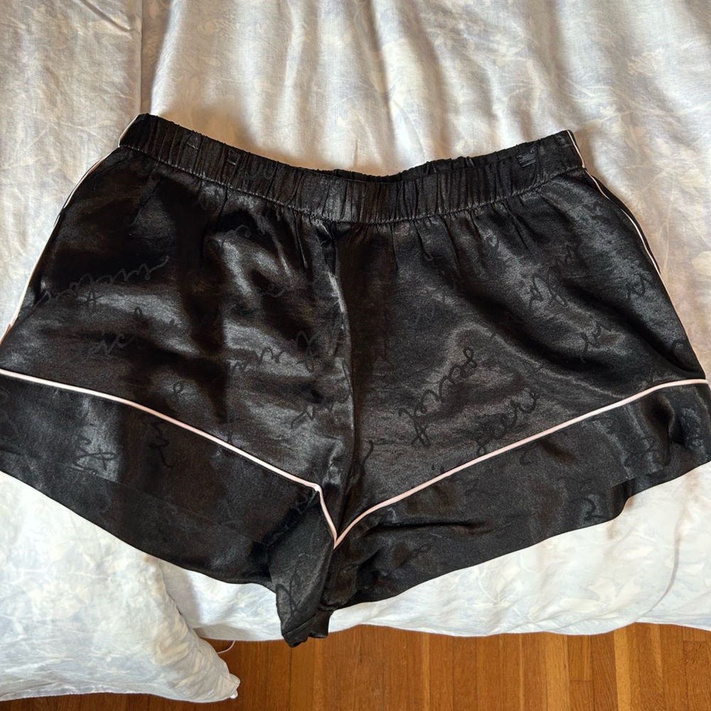 Victorias Secret black pajama shorts size small